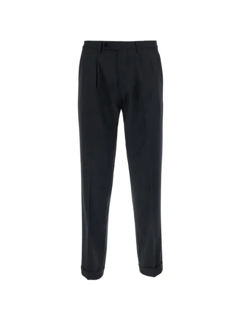 michael coal pleated turned-up trousers Black MCDANOMS3089F26019