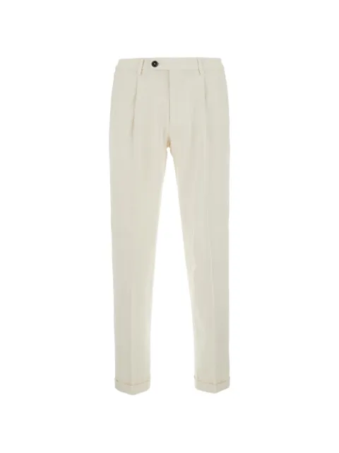 michael coal pleated turn-up trousers Neutrals MCFRKOMS2505F26009