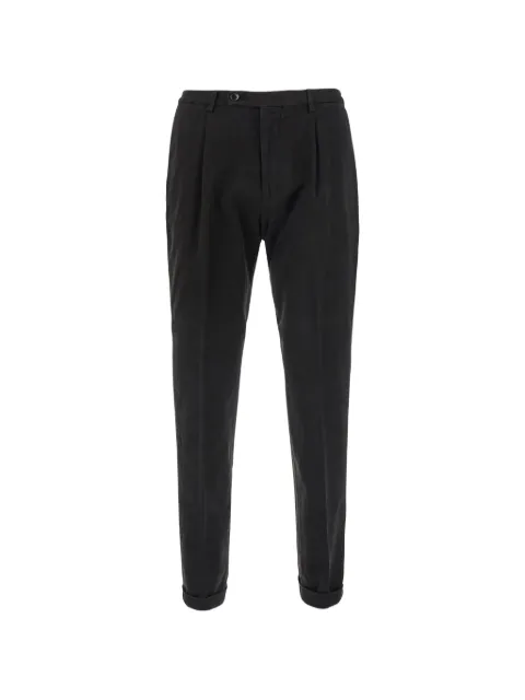 michael coal pleated-detail turn-up trousers Black MCFRKOMS2505F26010