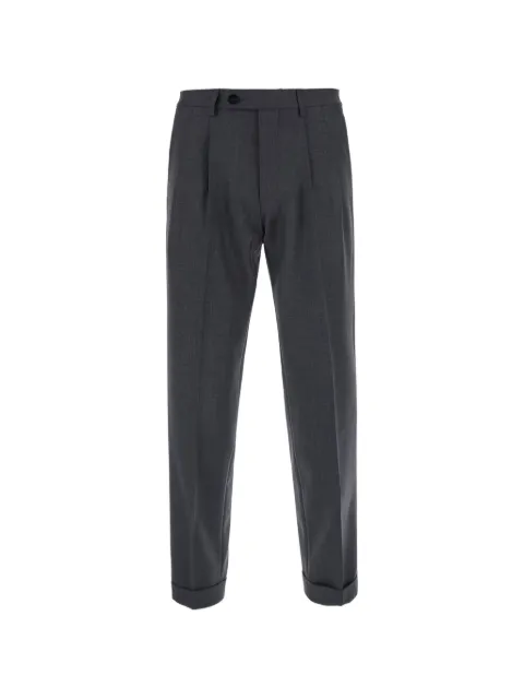michael coal pleated turned-up trousers Grey MCDANOMS3089F26039