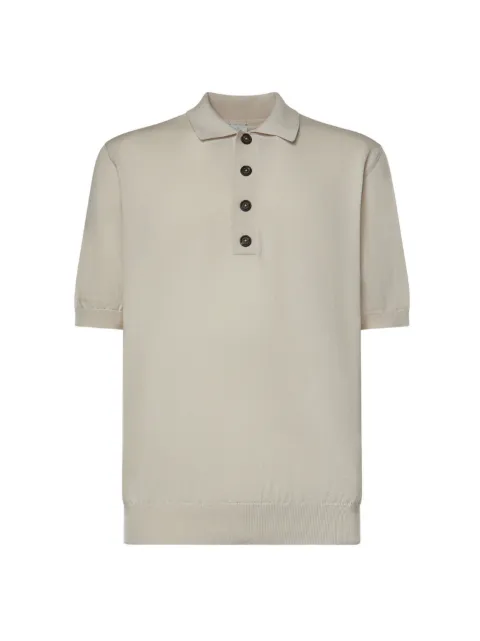 Eleventy short-sleeve polo shirt Neutrals M76MAGM32MAG0K00702N