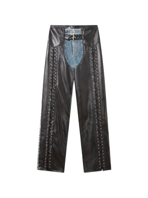 Stella McCartney lace-up vegan chap jeans Blue 6D04533SQH48