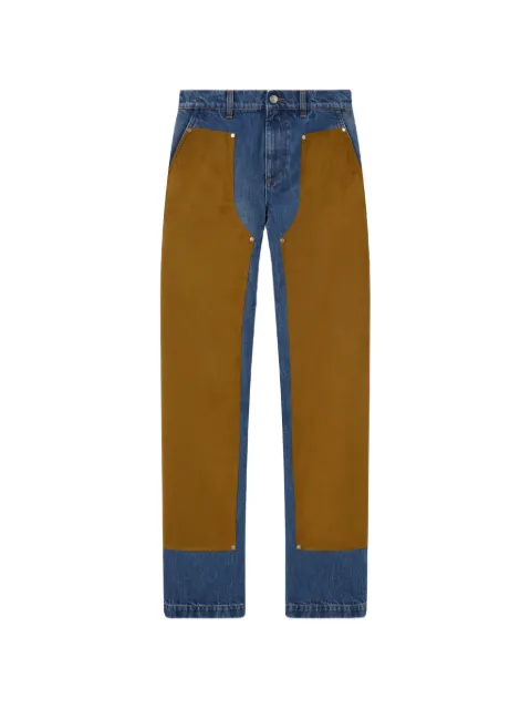 Stella McCartney panelled straight-leg jeans Blue 6D04033SQH25