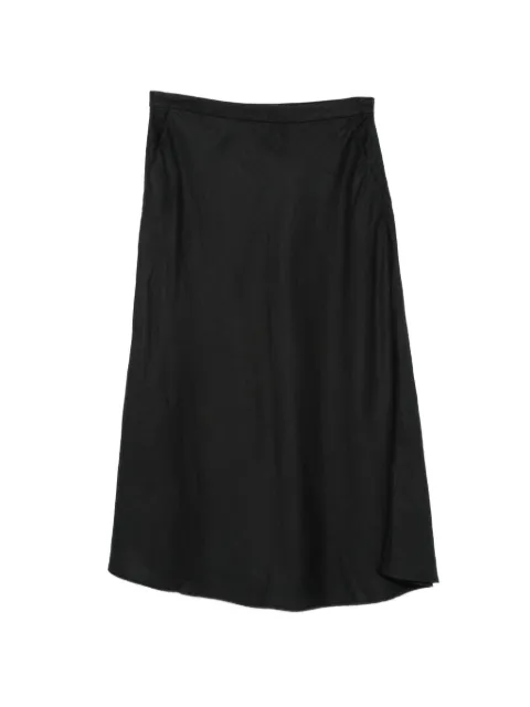 Gant side-zip midi A-line skirt Black 4400231