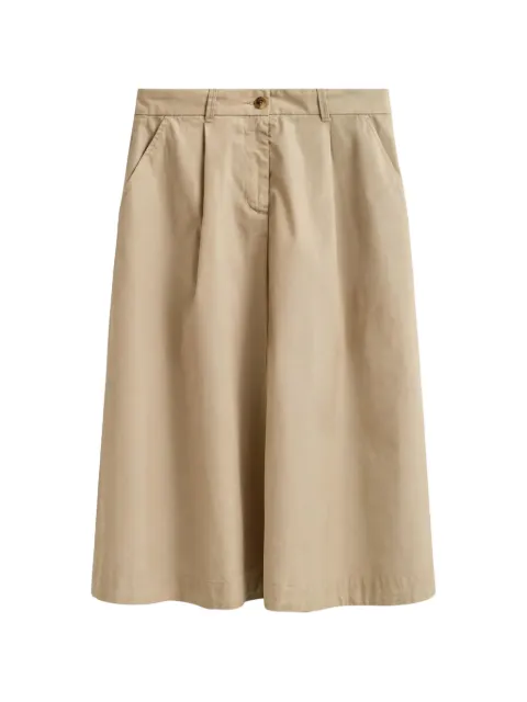Gant pleated A-line midi skirt Neutrals 4400224