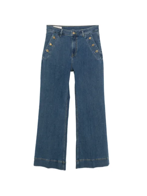 Gant button-detail flare jeans Blue 4100263