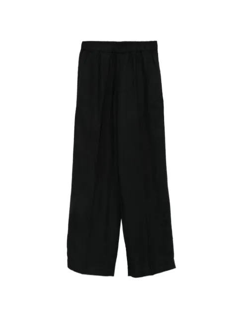 Gant elasticated-waistband wide-leg trousers Black 4150381