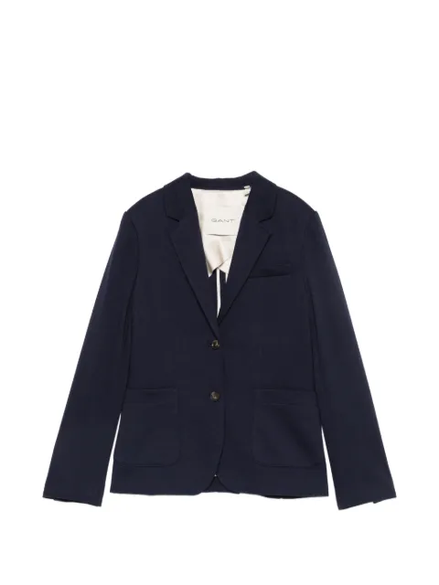 Gant single-breasted notch-lapel blazer Blue 4770330