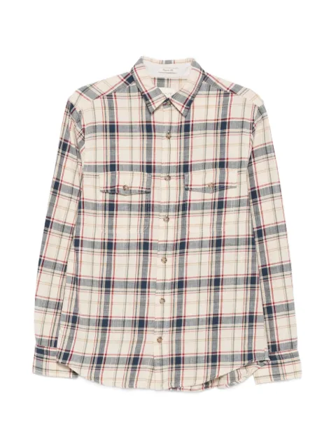 Gant check-pattern button-fastening shirt Neutrals 3260003