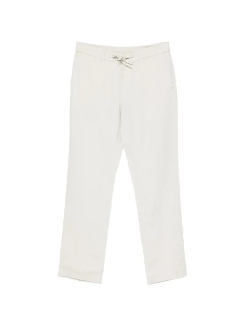 Gant drawstring-waist linen trousers Neutrals 1504040