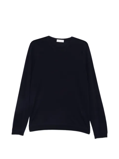 Roberto Collina fine-knit crew-neck sweater Blue 263MYB80001