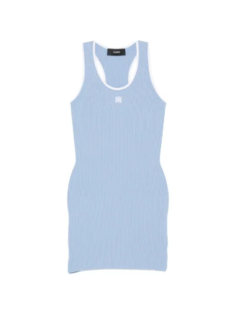 AMIRI ribbed-knit mini dress Blue AW326CA003
