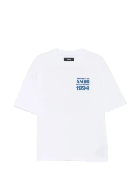 AMIRI logo-print T-shirt White AMTOJR1160