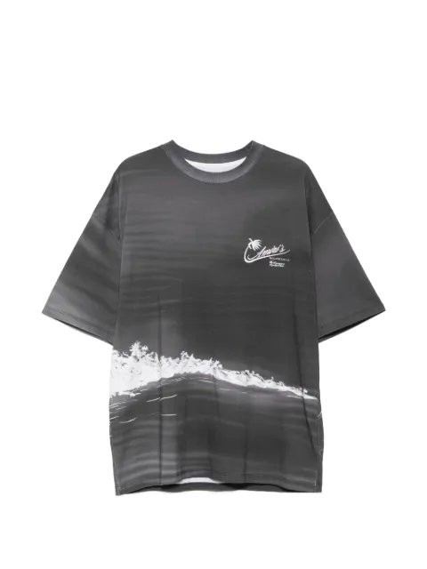 AMIRI palm tree-print T-shirt Grey AMTOJR1185
