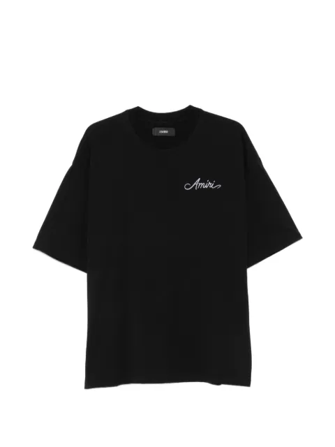 AMIRI logo-embroidered T-shirt Black AMTOJR1172