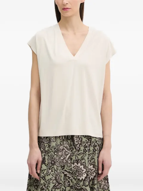 Marc O'Polo V-neck cap-sleeve T-shirt Neutrals 5000013325