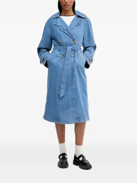 Marc O'Polo double-breasted belted trench coat Blue 5000009630