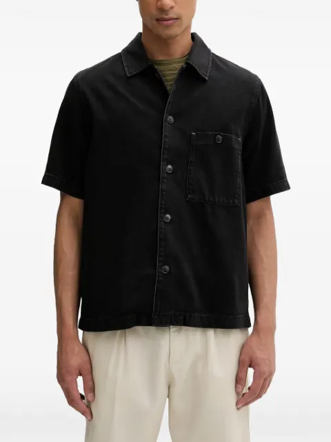 Marc O'Polo short-sleeved chest-pocket shirt Black 5000011279