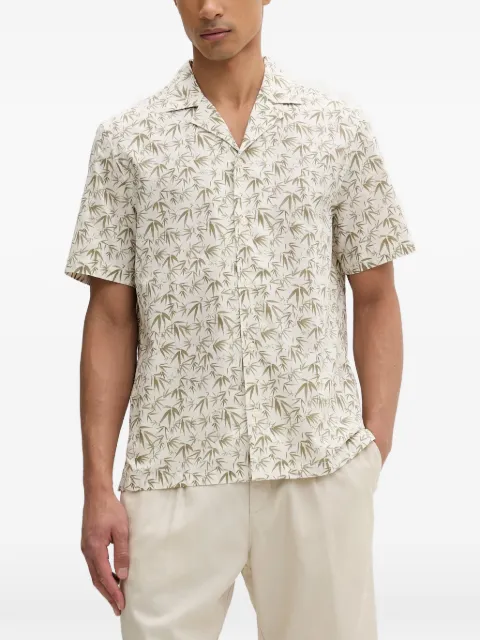 Marc O'Polo bamboo-print short-sleeved shirt Neutrals 5000013941