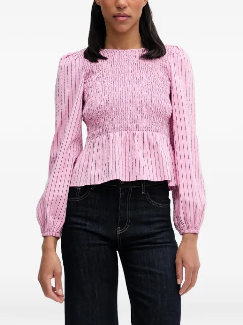 Marc O'Polo shirred striped blouse Pink 5000008253