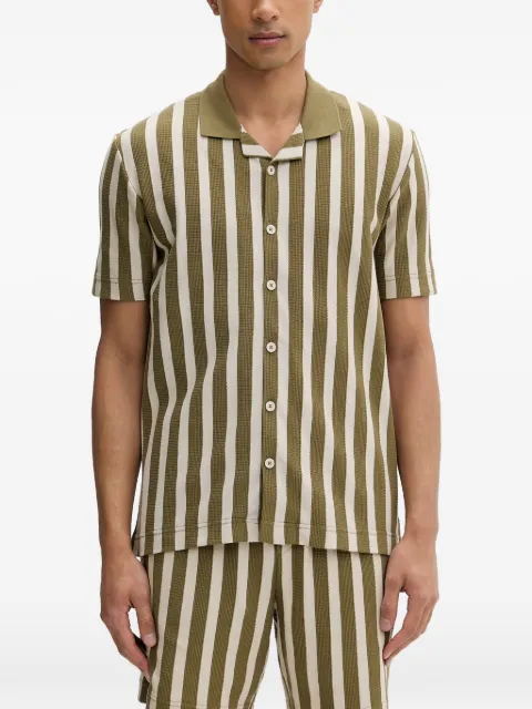 Marc O'Polo striped short-sleeve shirt Green 5000013977
