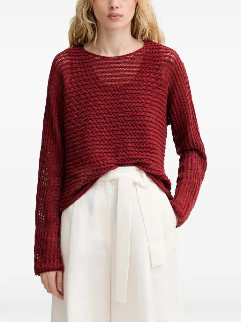 Marc O'Polo Ajour open-knit sweater Red 5000014141