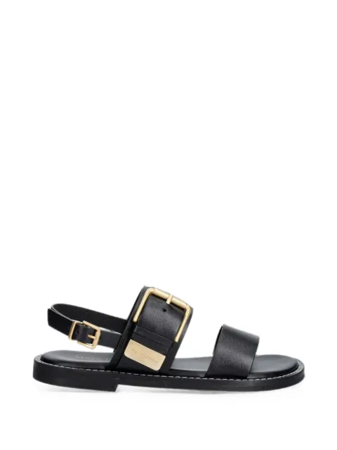 Marc O'Polo buckle-fastening leather sandals Black 60318691103100