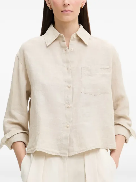 Marc O'Polo cropped linen shirt Neutrals 5000013072