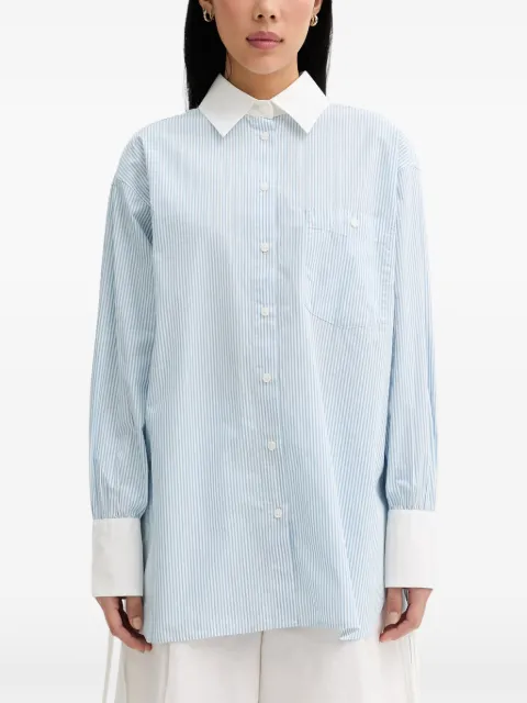 Marc O'Polo vertical-stripe long-sleeve shirt Blue 5000008172