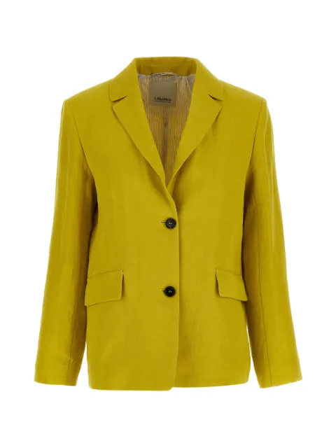 Max Mara SmmAlberta linen blazer Yellow 2619041013600