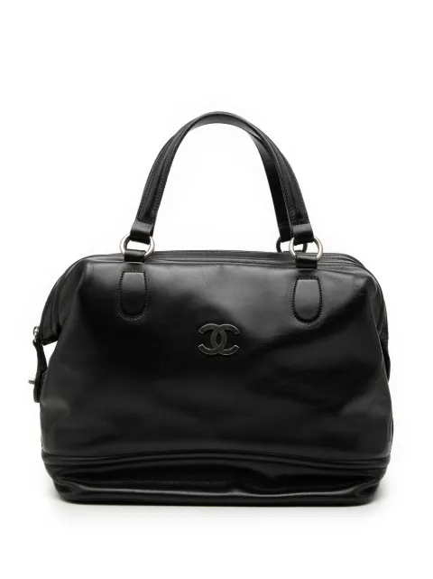 CHANEL Pre-Owned 2005-2006 CC Calfskin Bowler Bag handbag Black AE573ILJPPA4G0EV