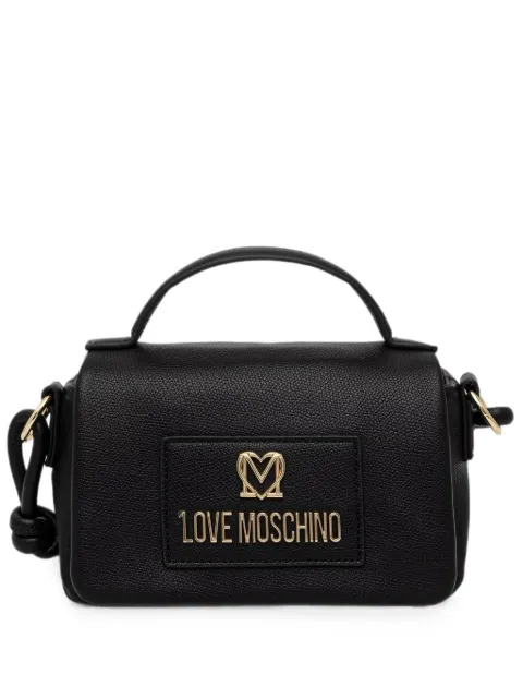 Love Moschino logo-plaque tote bag Black JC4236PP0OKC0