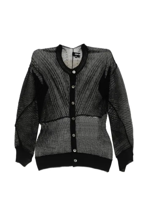 Junya Watanabe mesh cardigan Black JQN018