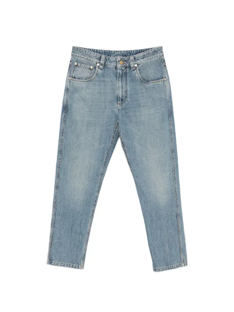 Brunello Cucinelli logo-patch jeans Blue MP095P5847C9450