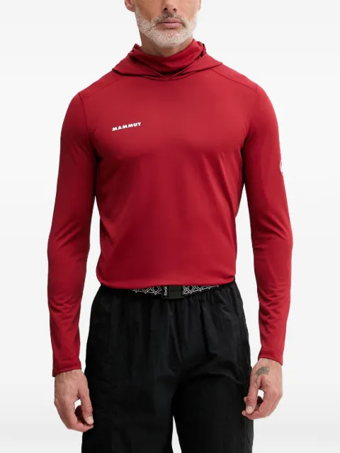 Mammut Selun FL logo-print hoodie Red 101602110