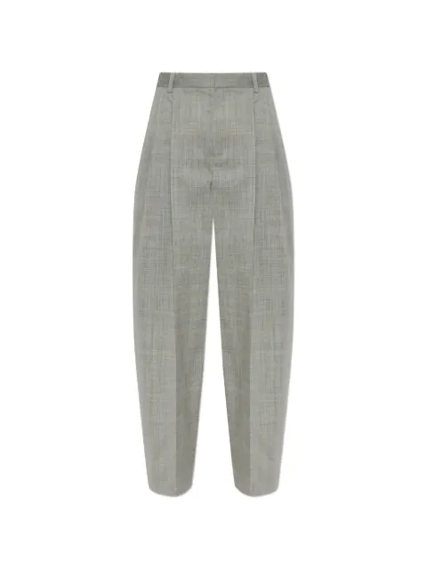 Alexander Wang mid-rise pleated zip-pockets wool trousers Grey 1WC3264029050