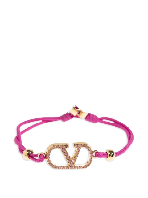 Valentino Garavani VLogo Swarovski crystal-embellished bracelets Gold WJ0X85RLV