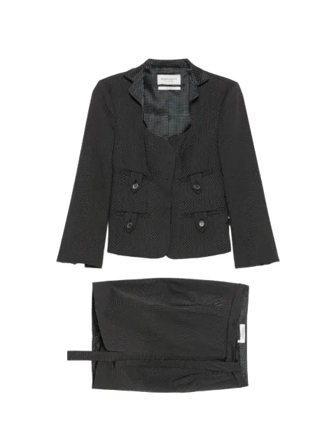 Saint Laurent Pre-Owned 2010s polka-dot skirt suit Black SL450BNA