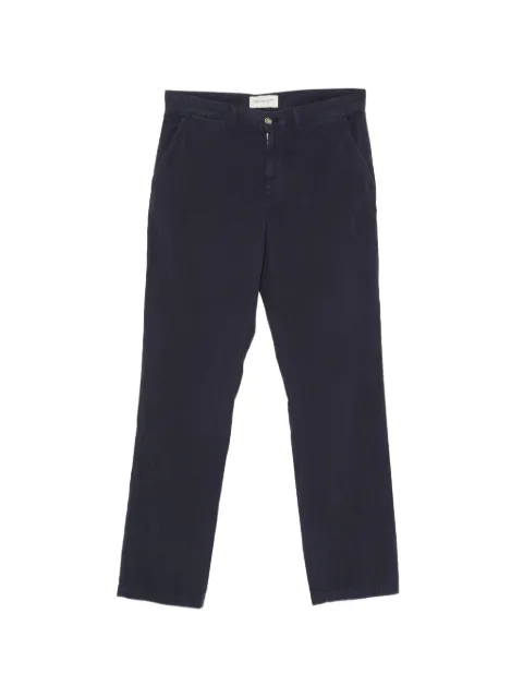 Gant seersucker-texture trousers Blue 1505402