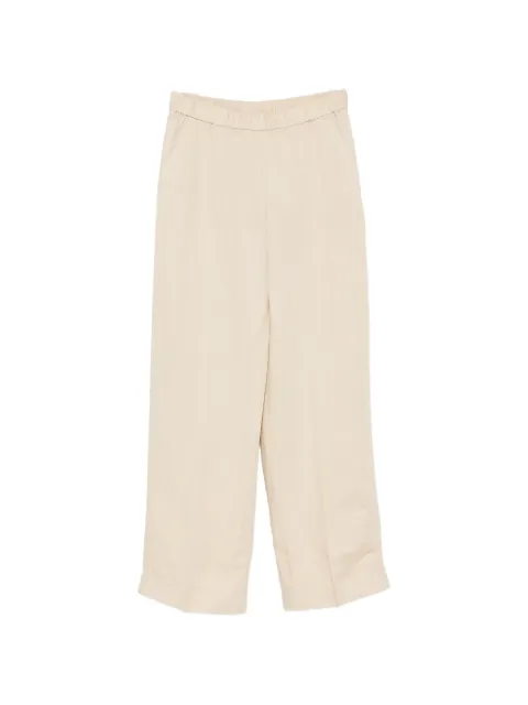Gant elasticated-waistband straight-leg trousers Neutrals 4150381