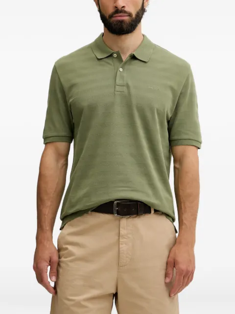 Gant striped short-sleeve polo shirt Green 2014096