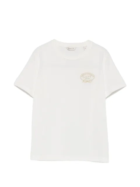 Gant logo-embroidered T-shirt White 4201443