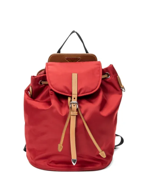 Prada Pre-Owned drawstring backpack Red 25