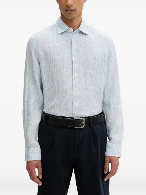 Marc O'Polo geometric-print long-sleeve shirt Blue 5000012783