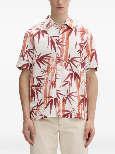 Marc O'Polo bamboo-print short-sleeved shirt White 5000013943