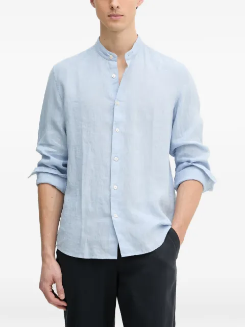 Marc O'Polo band-collar long-sleeve shirt Blue 5000012792