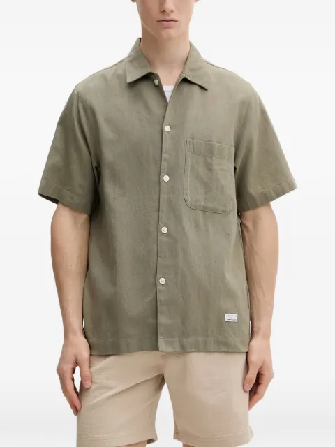 Marc O'Polo short-sleeve chest-pocket shirt Green 5000010072