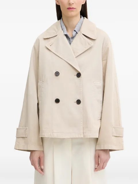 Marc O'Polo double-breasted cropped coat Neutrals 5000013377