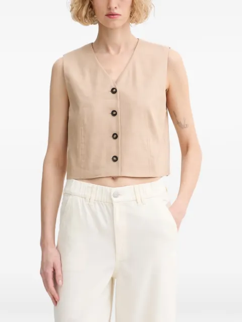 Marc O'Polo button-up cropped top Neutrals 5000014052