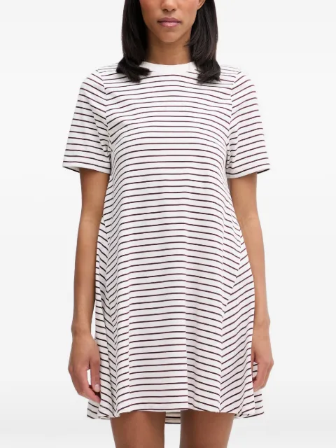 Marc O'Polo DfC horizontal-stripe short-sleeve mini dress White 5000008227
